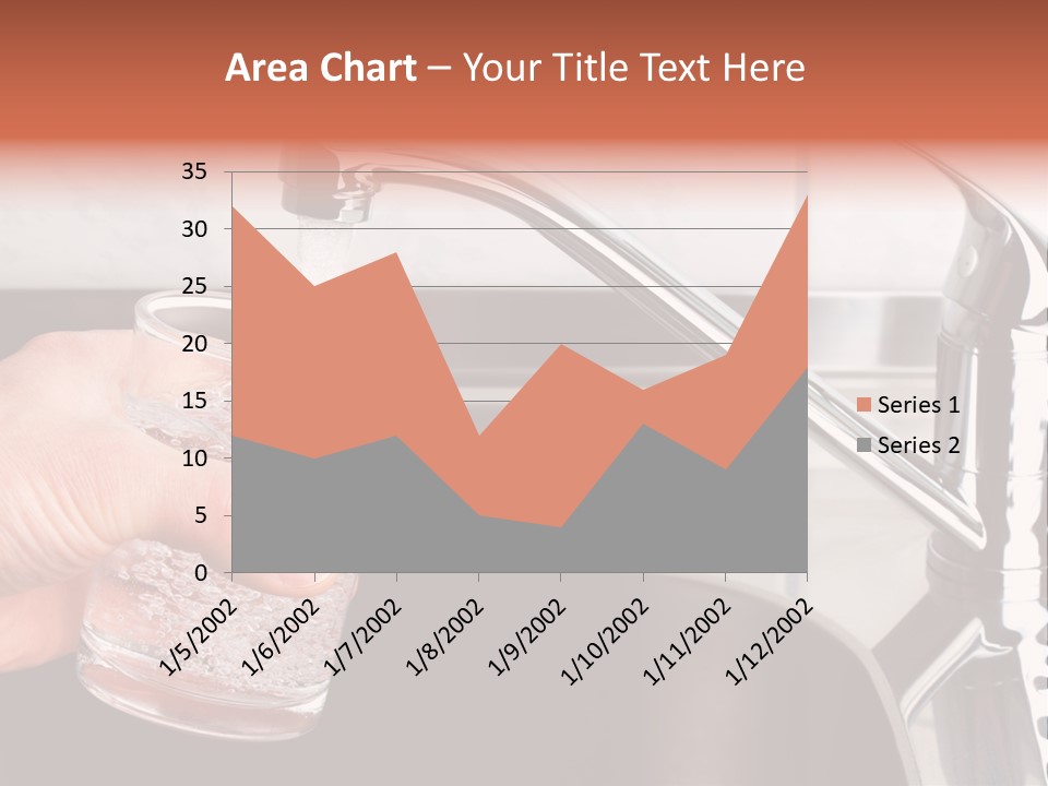 A Person Filling A Glass With Water From A Faucet PowerPoint Template