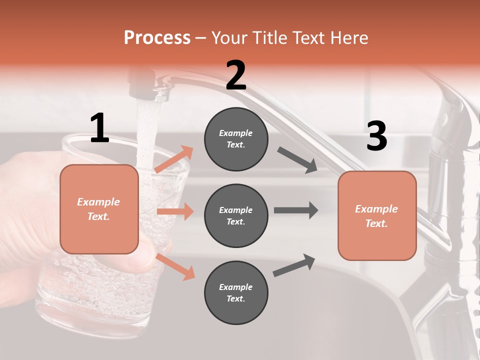 A Person Filling A Glass With Water From A Faucet PowerPoint Template