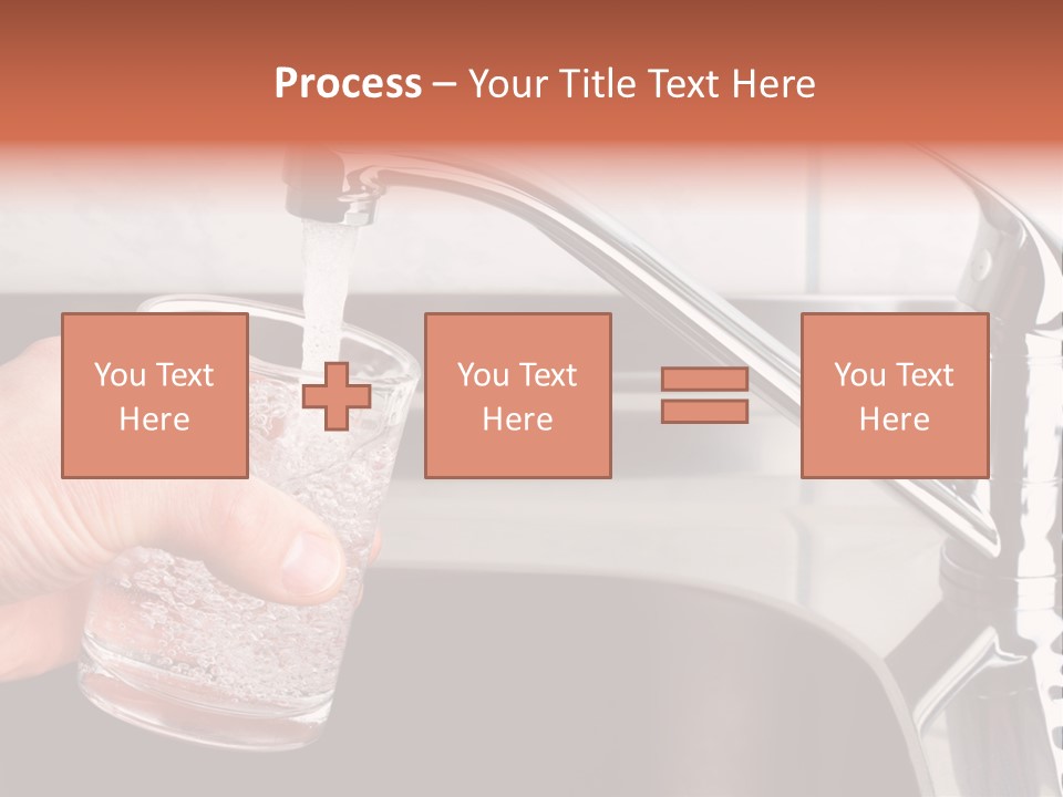A Person Filling A Glass With Water From A Faucet PowerPoint Template