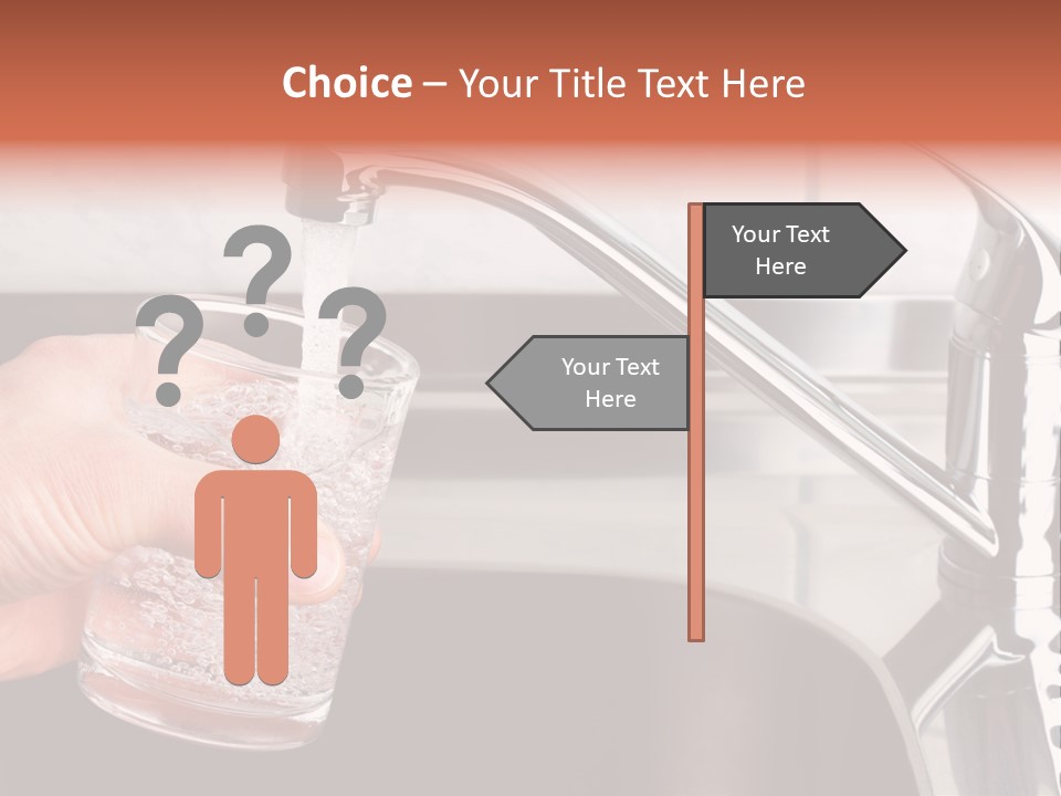 A Person Filling A Glass With Water From A Faucet PowerPoint Template