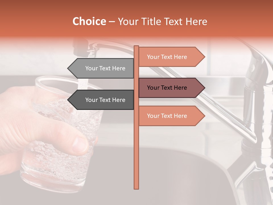 A Person Filling A Glass With Water From A Faucet PowerPoint Template