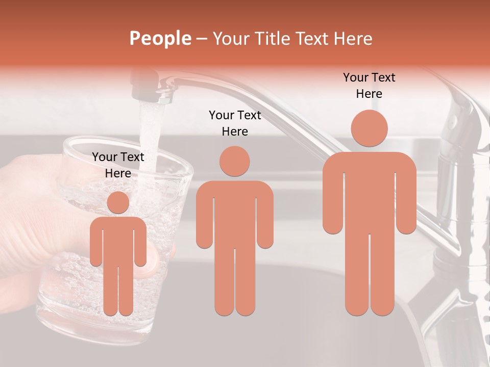 A Person Filling A Glass With Water From A Faucet PowerPoint Template
