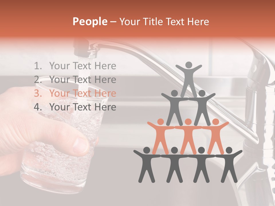 A Person Filling A Glass With Water From A Faucet PowerPoint Template