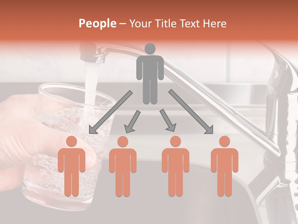 A Person Filling A Glass With Water From A Faucet PowerPoint Template