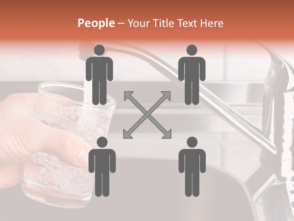 A Person Filling A Glass With Water From A Faucet PowerPoint Template