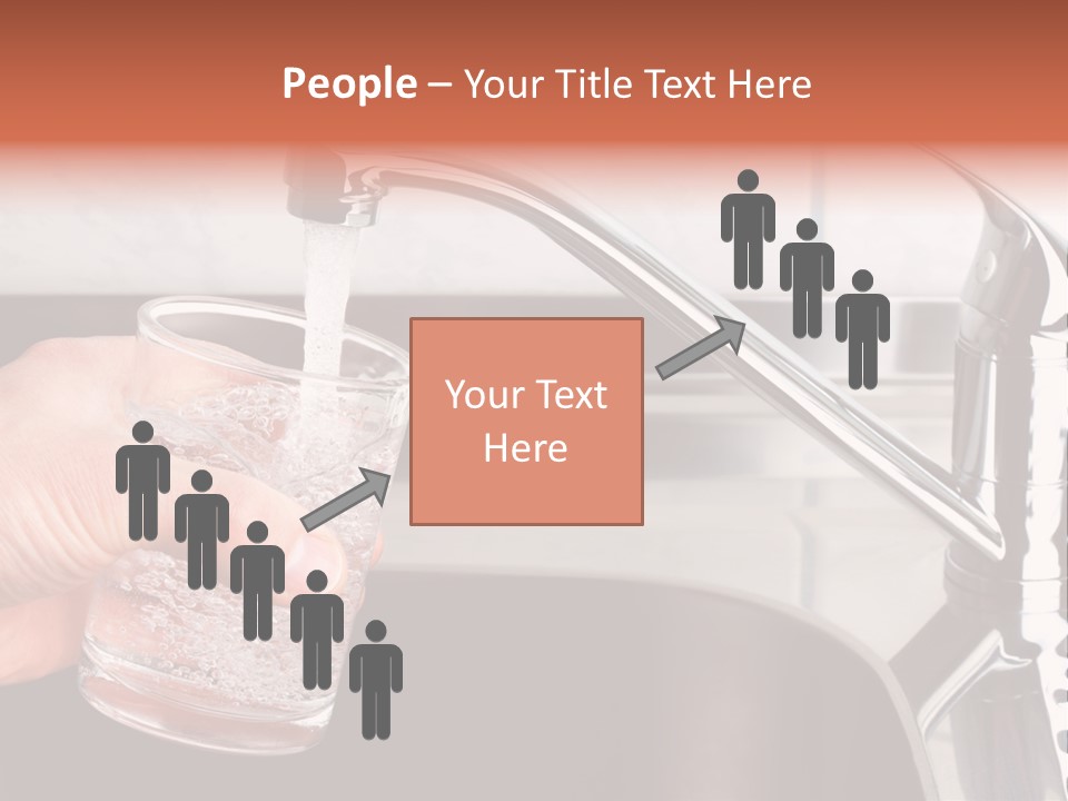 A Person Filling A Glass With Water From A Faucet PowerPoint Template