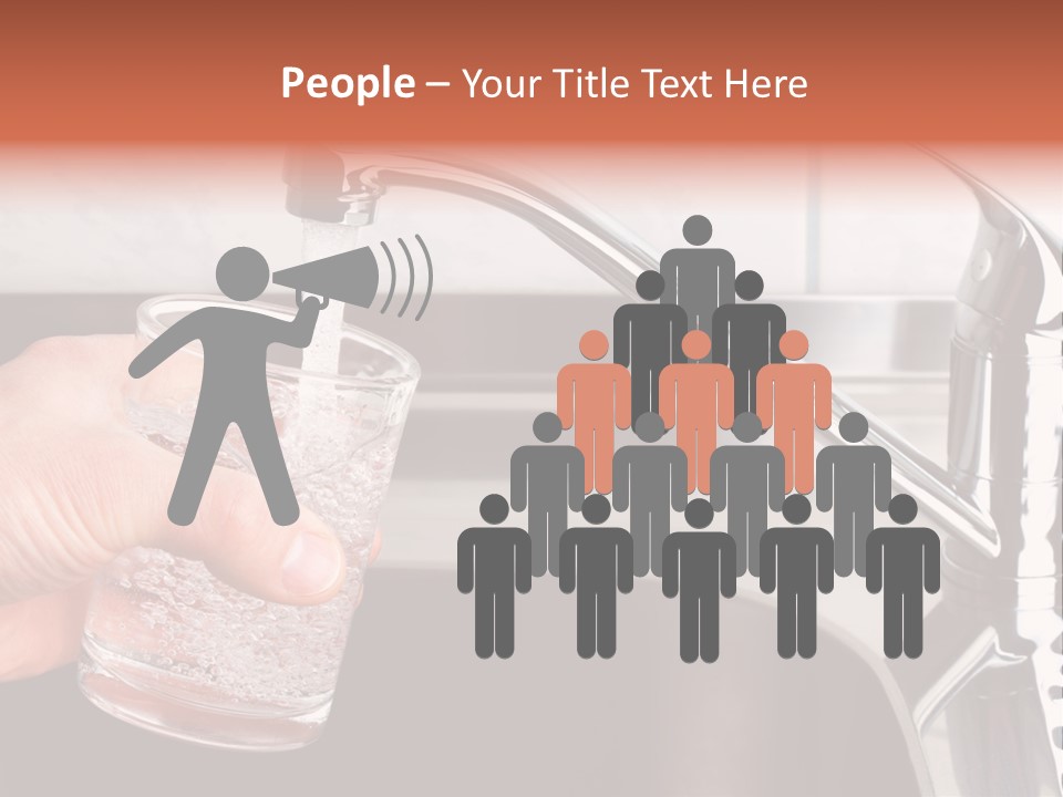 A Person Filling A Glass With Water From A Faucet PowerPoint Template