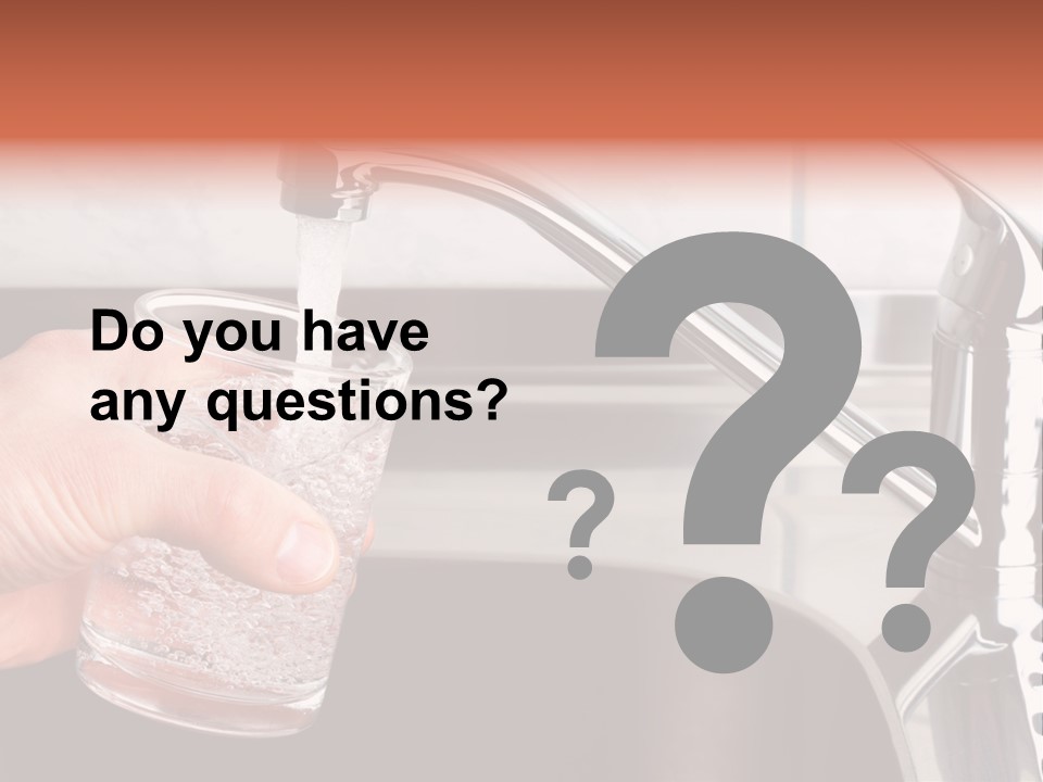 A Person Filling A Glass With Water From A Faucet PowerPoint Template