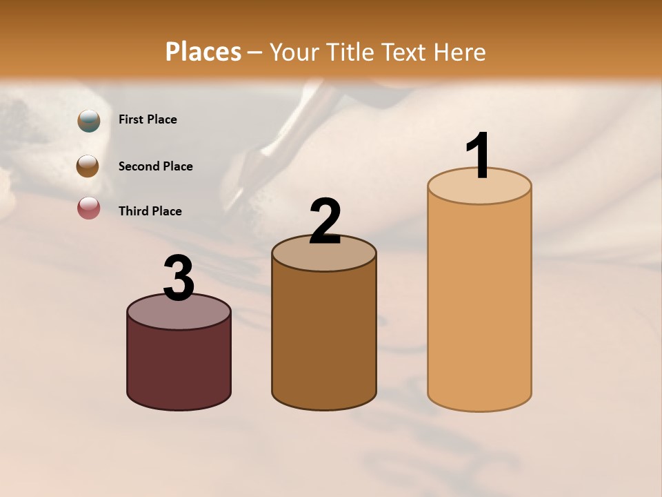 A Person Writing On A Piece Of Paper With A Pen PowerPoint Template