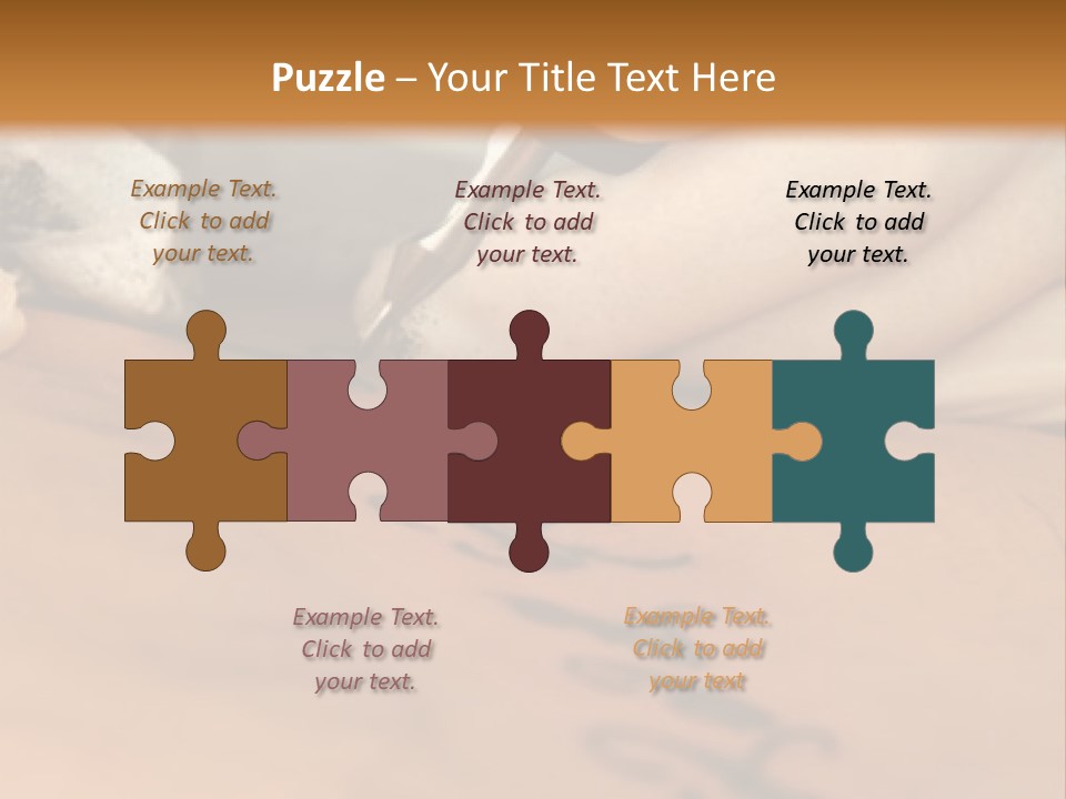 A Person Writing On A Piece Of Paper With A Pen PowerPoint Template