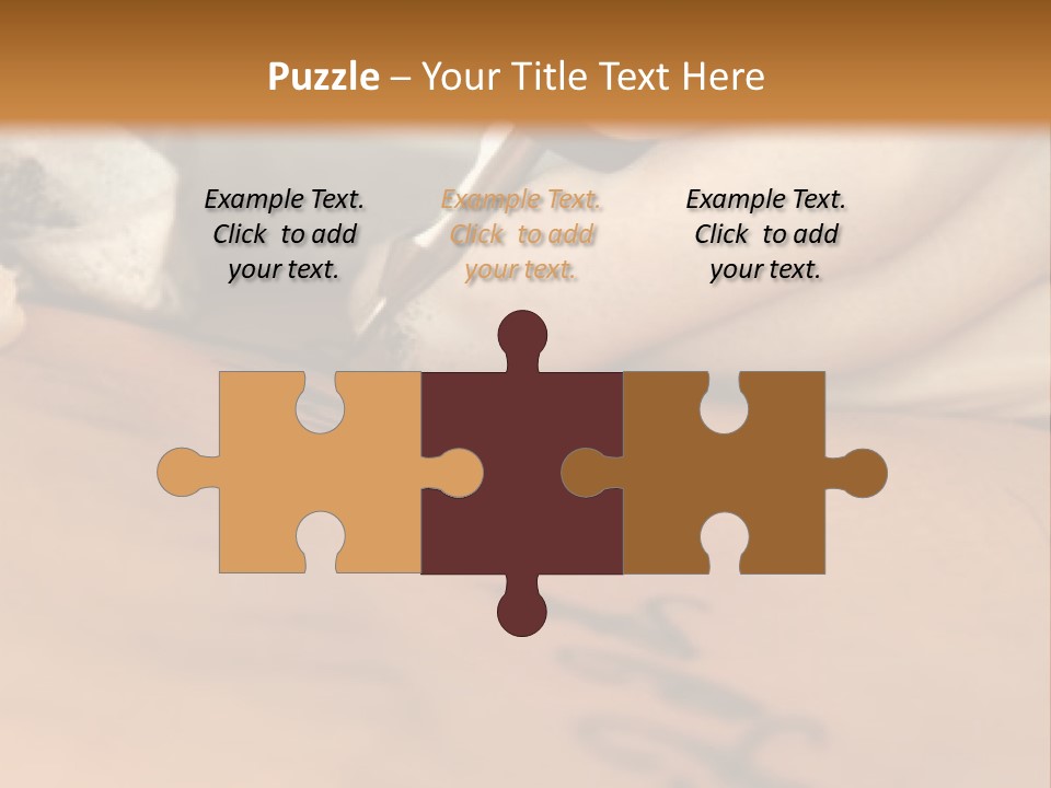 A Person Writing On A Piece Of Paper With A Pen PowerPoint Template