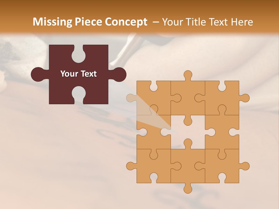 A Person Writing On A Piece Of Paper With A Pen PowerPoint Template