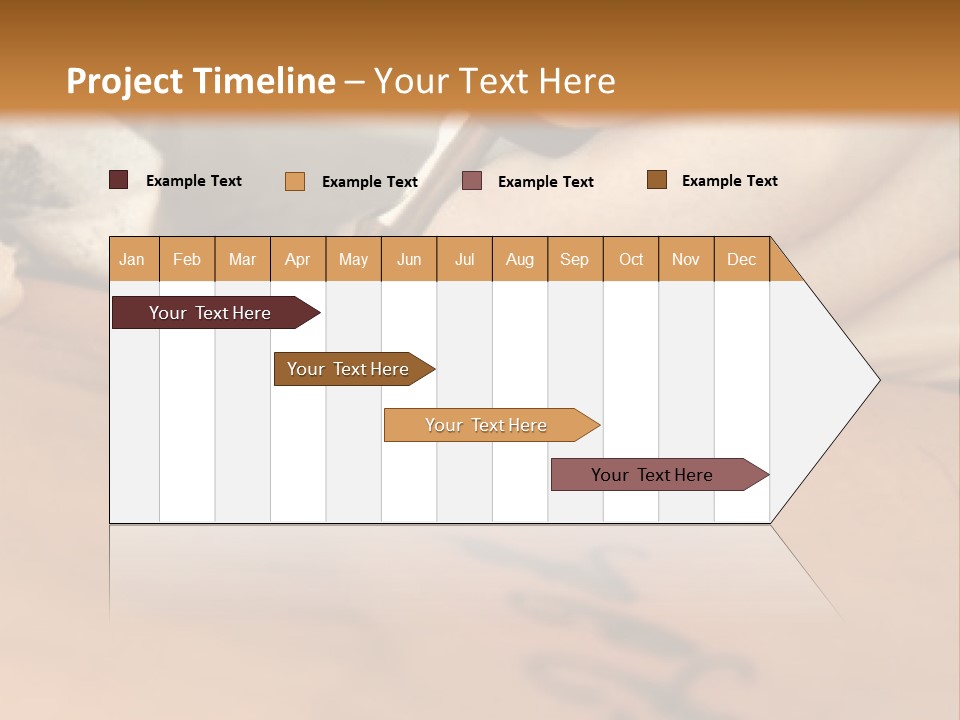 A Person Writing On A Piece Of Paper With A Pen PowerPoint Template