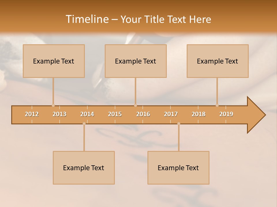 A Person Writing On A Piece Of Paper With A Pen PowerPoint Template