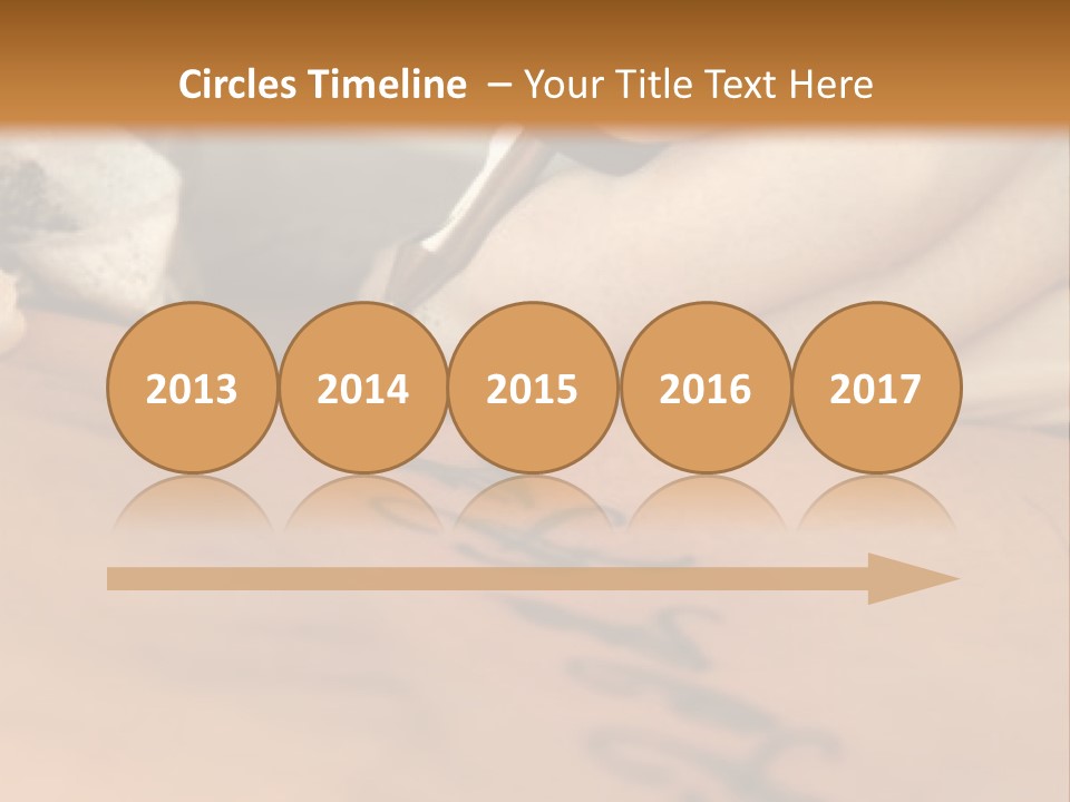 A Person Writing On A Piece Of Paper With A Pen PowerPoint Template