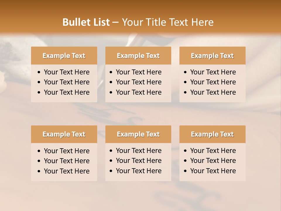 A Person Writing On A Piece Of Paper With A Pen PowerPoint Template