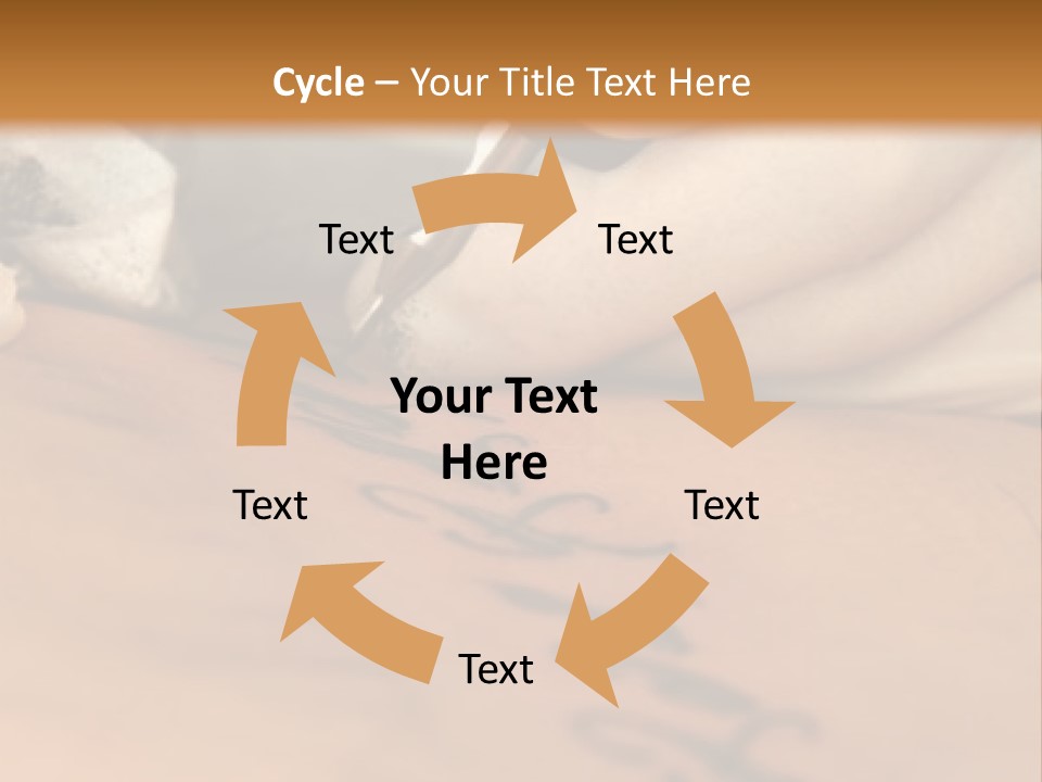 A Person Writing On A Piece Of Paper With A Pen PowerPoint Template