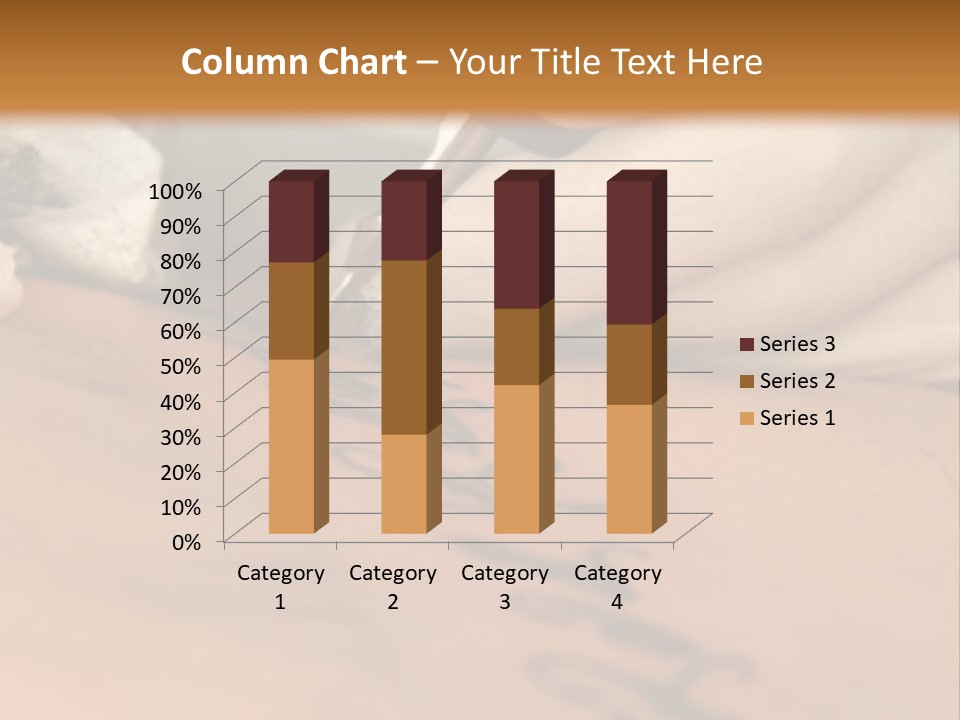 A Person Writing On A Piece Of Paper With A Pen PowerPoint Template