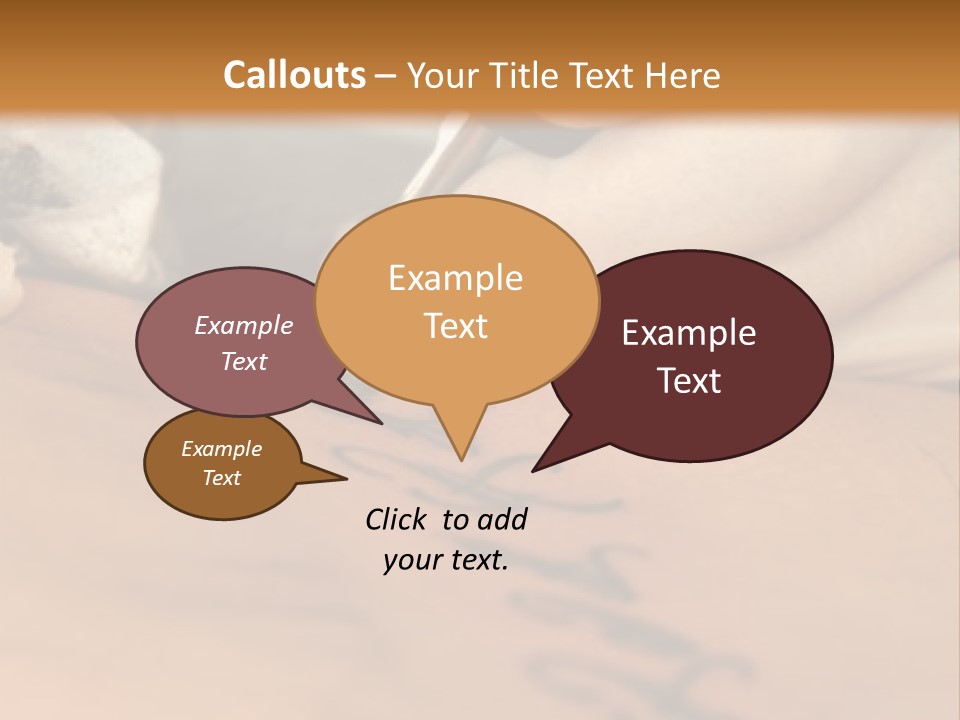 A Person Writing On A Piece Of Paper With A Pen PowerPoint Template