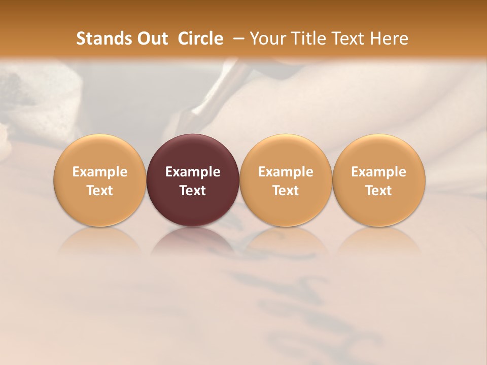 A Person Writing On A Piece Of Paper With A Pen PowerPoint Template