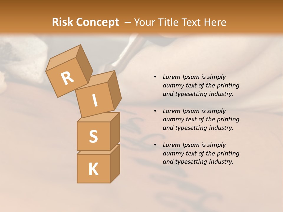 A Person Writing On A Piece Of Paper With A Pen PowerPoint Template