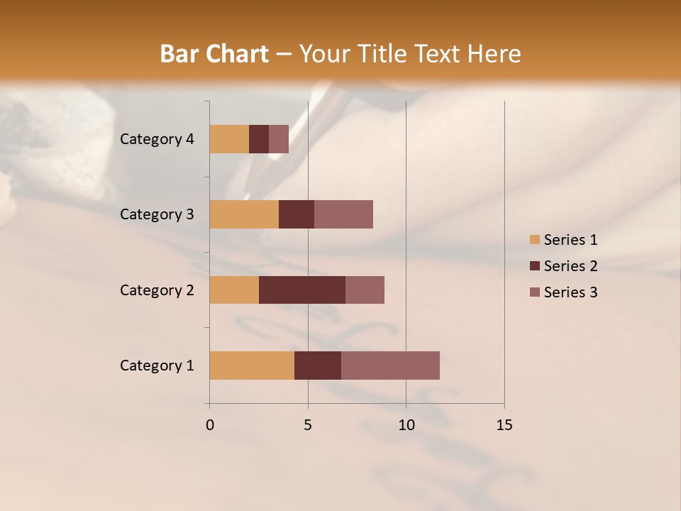 A Person Writing On A Piece Of Paper With A Pen PowerPoint Template