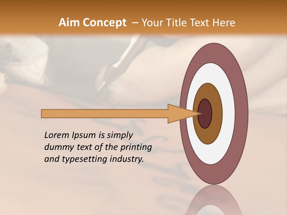 A Person Writing On A Piece Of Paper With A Pen PowerPoint Template