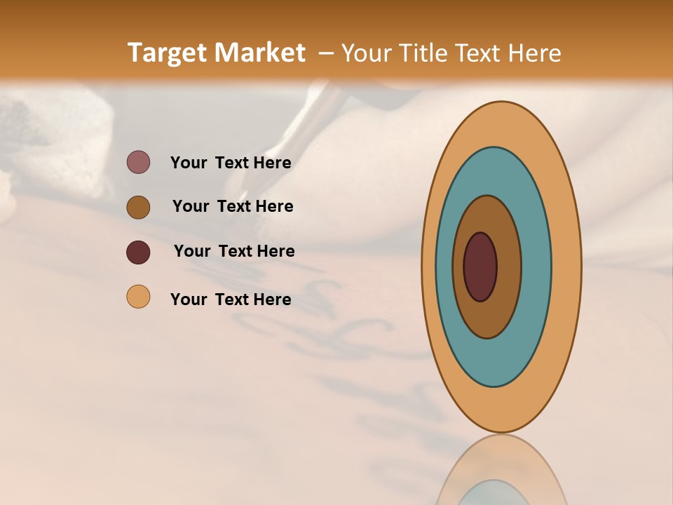 A Person Writing On A Piece Of Paper With A Pen PowerPoint Template