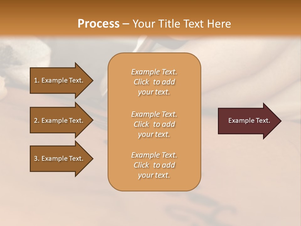 A Person Writing On A Piece Of Paper With A Pen PowerPoint Template