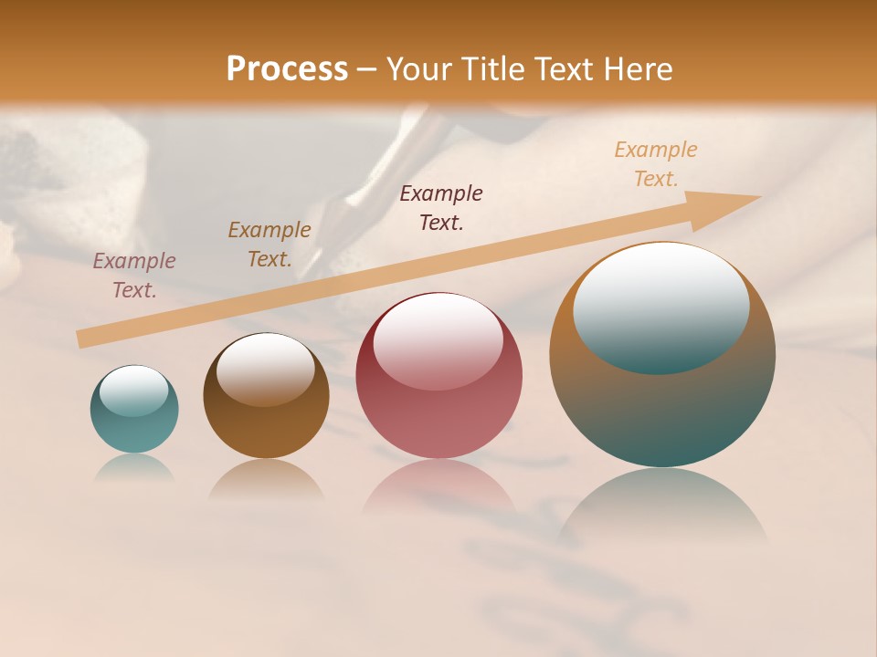 A Person Writing On A Piece Of Paper With A Pen PowerPoint Template