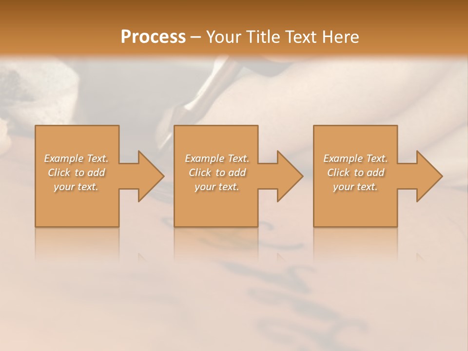 A Person Writing On A Piece Of Paper With A Pen PowerPoint Template