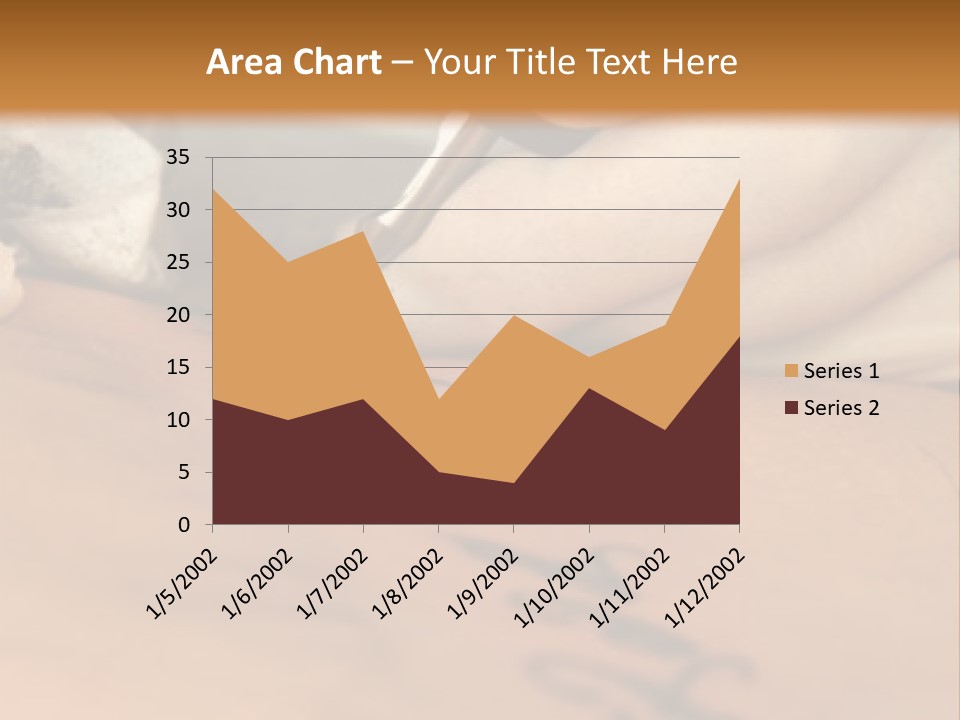A Person Writing On A Piece Of Paper With A Pen PowerPoint Template