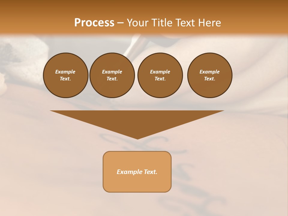 A Person Writing On A Piece Of Paper With A Pen PowerPoint Template