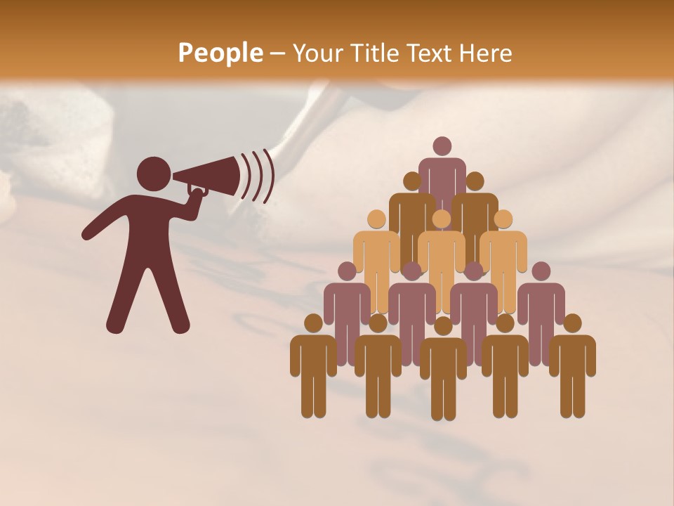 A Person Writing On A Piece Of Paper With A Pen PowerPoint Template