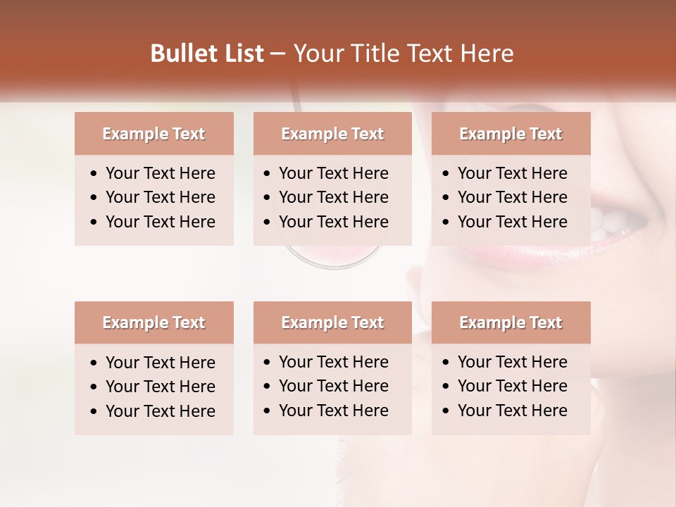 A Woman Is Smiling With A Toothbrush In Her Mouth PowerPoint Template