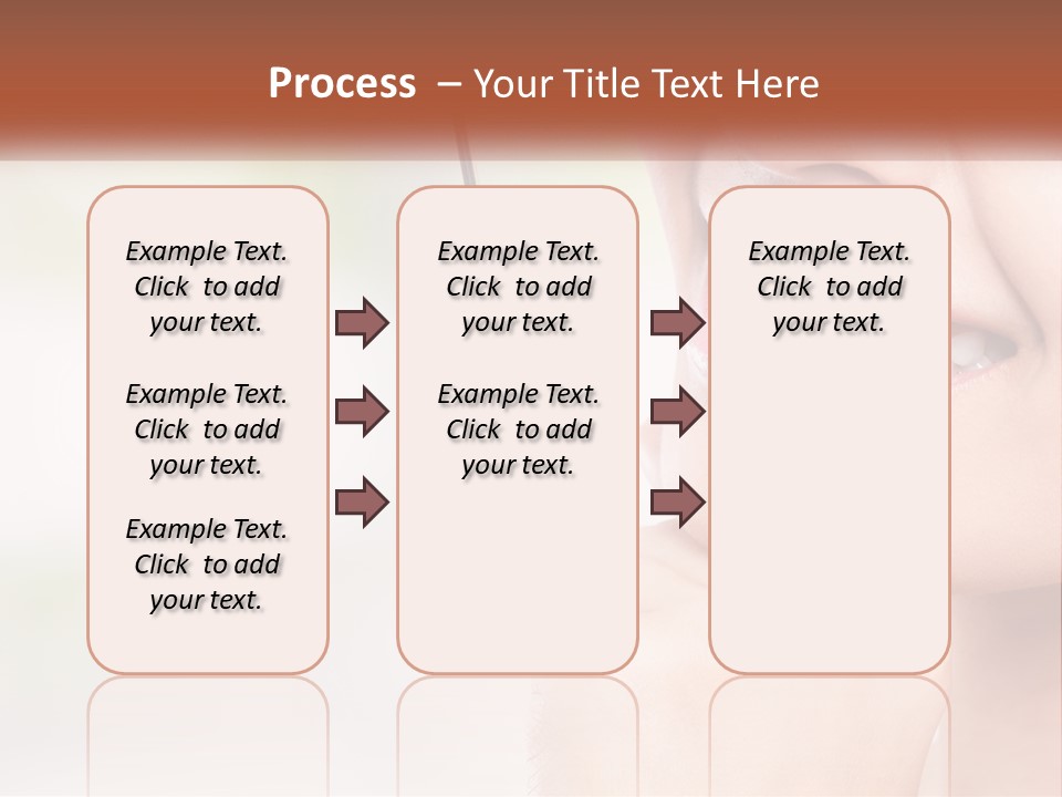 A Woman Is Smiling With A Toothbrush In Her Mouth PowerPoint Template