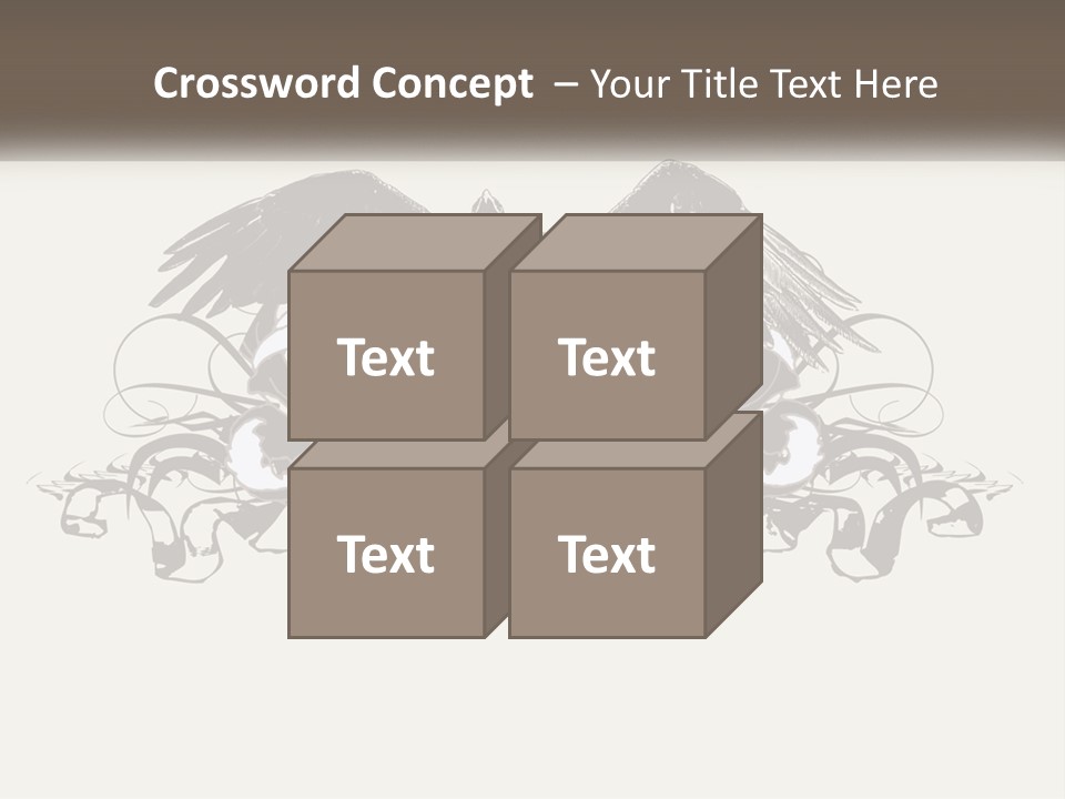 A Picture Of An Eagle With A Star On It PowerPoint Template