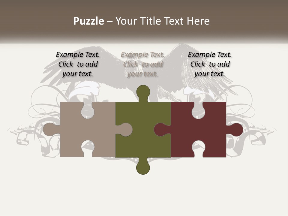 A Picture Of An Eagle With A Star On It PowerPoint Template