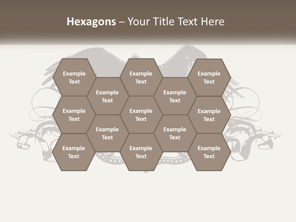 A Picture Of An Eagle With A Star On It PowerPoint Template