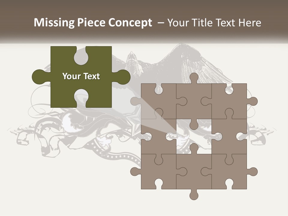 A Picture Of An Eagle With A Star On It PowerPoint Template