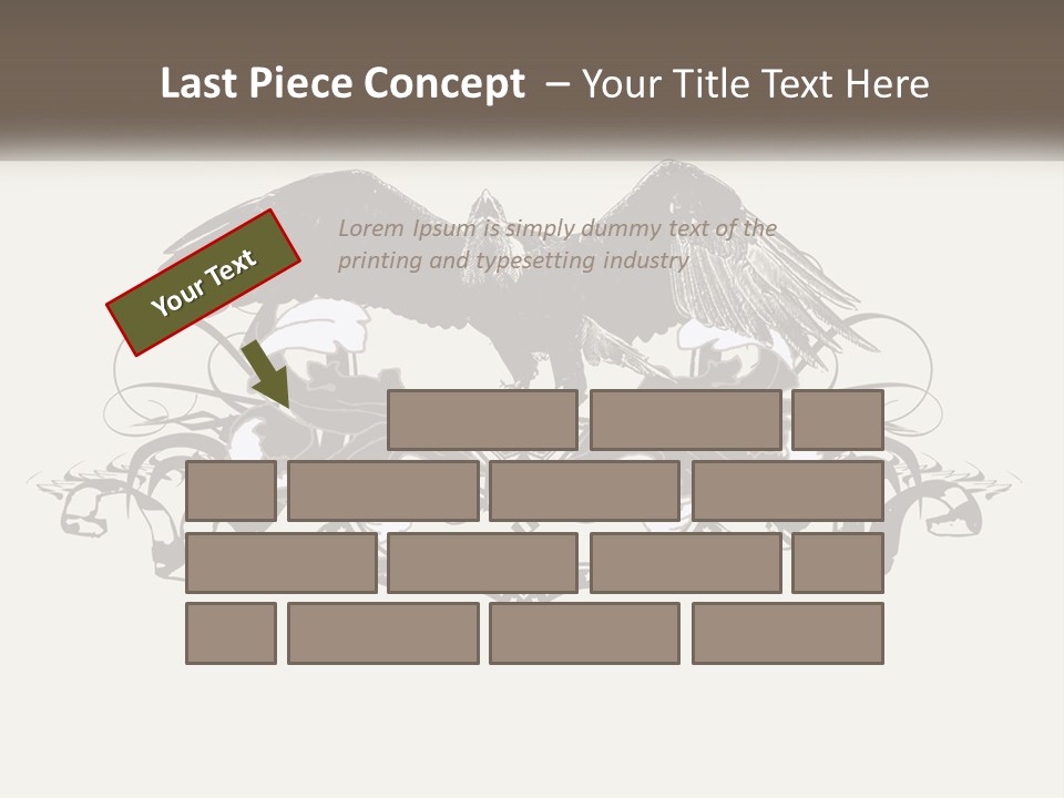 A Picture Of An Eagle With A Star On It PowerPoint Template