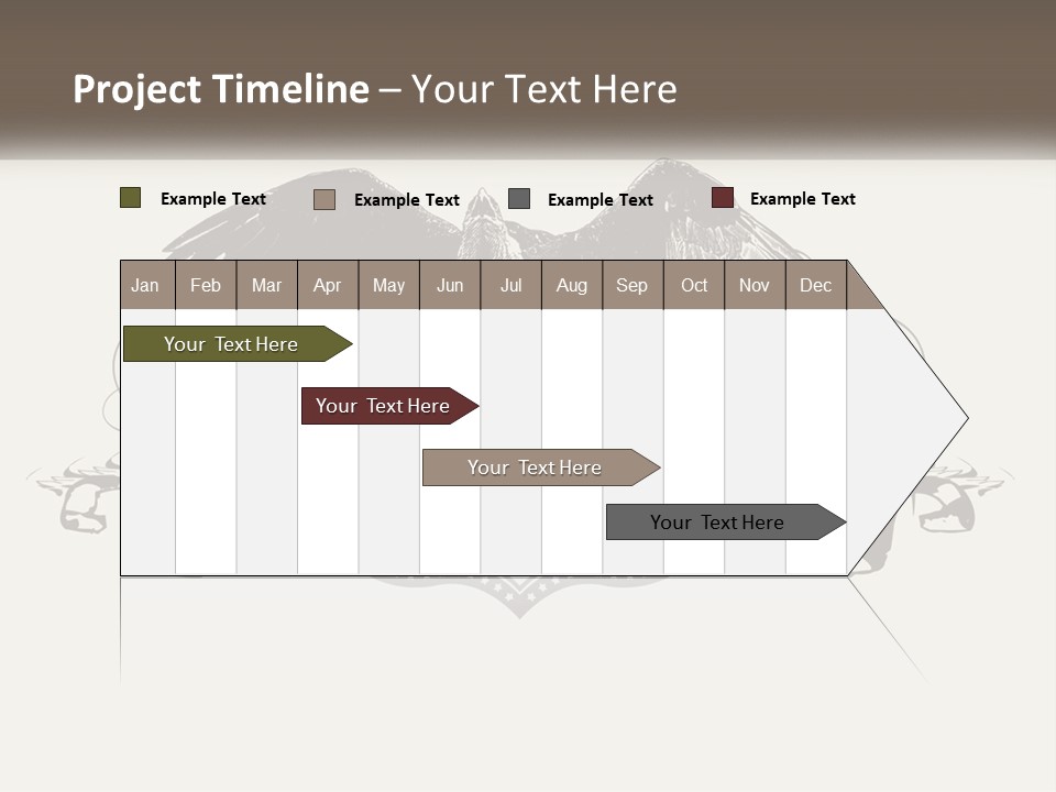 A Picture Of An Eagle With A Star On It PowerPoint Template
