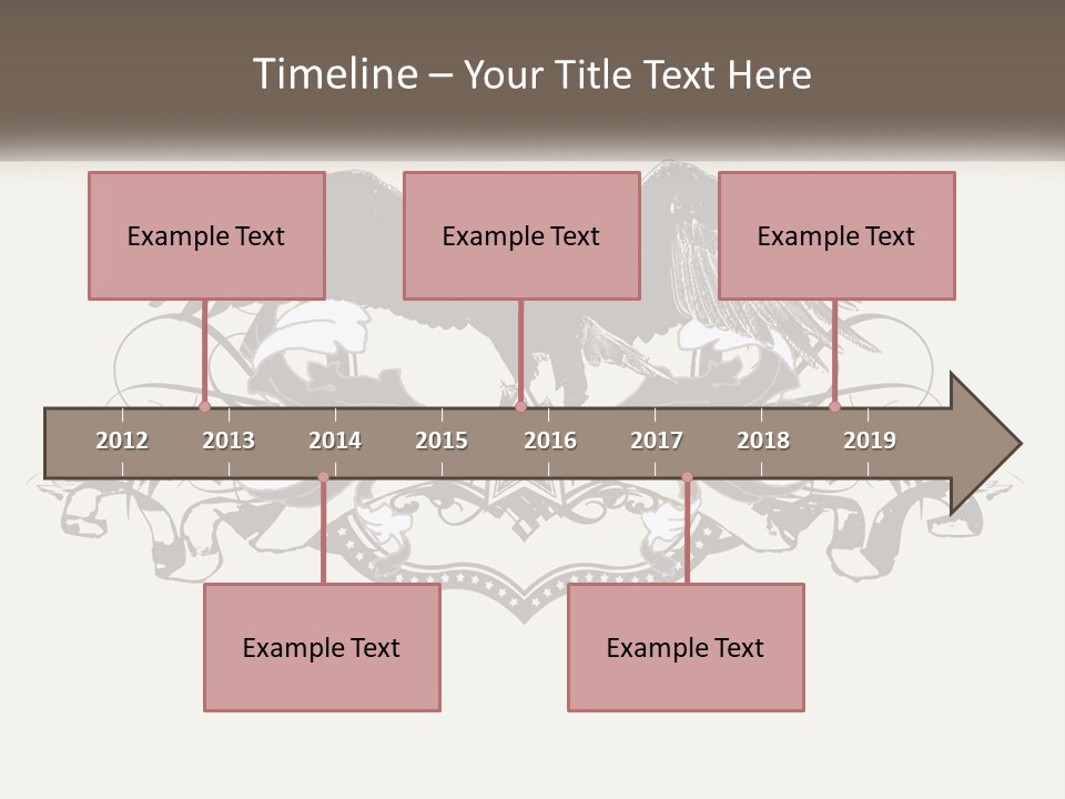A Picture Of An Eagle With A Star On It PowerPoint Template