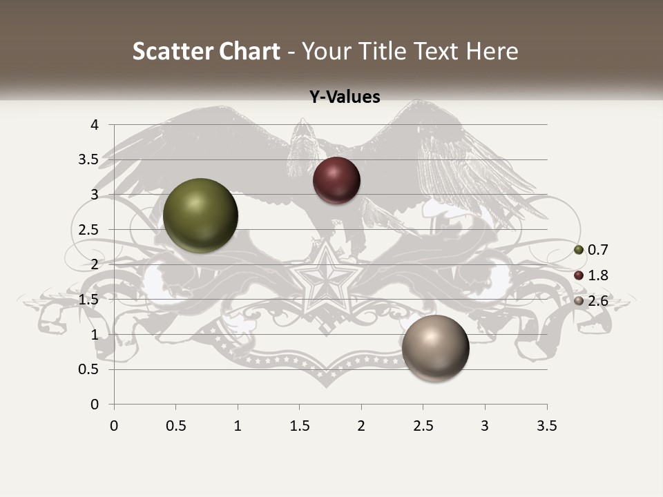 A Picture Of An Eagle With A Star On It PowerPoint Template