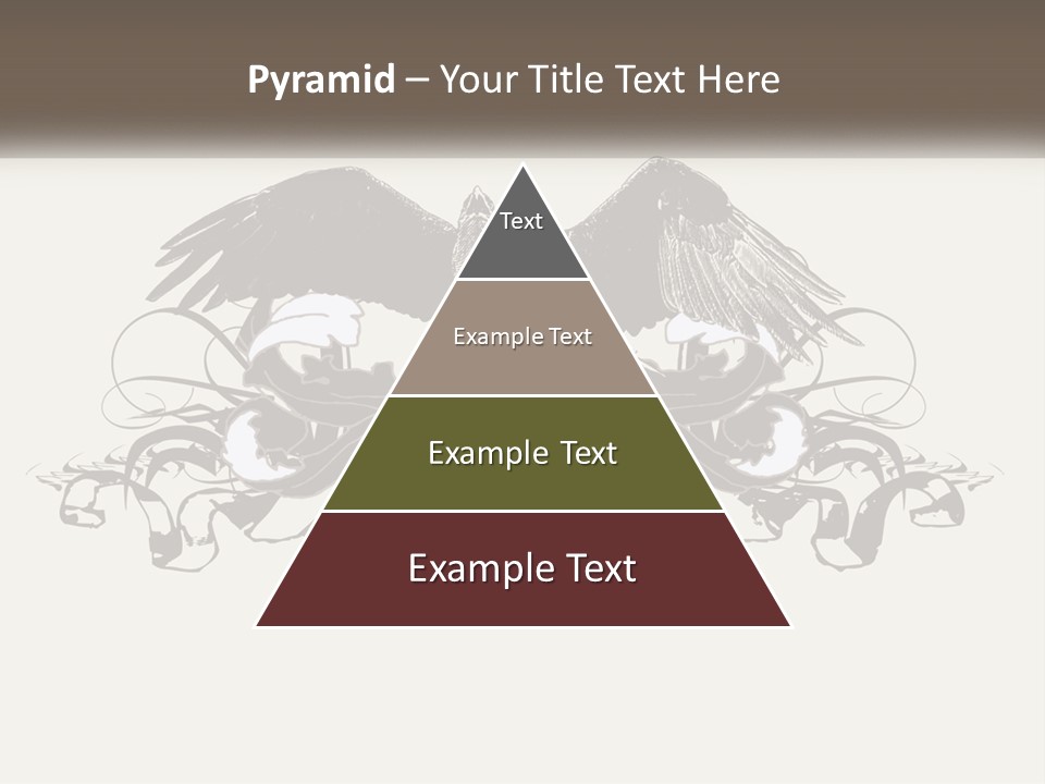 A Picture Of An Eagle With A Star On It PowerPoint Template