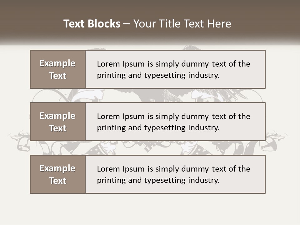 A Picture Of An Eagle With A Star On It PowerPoint Template