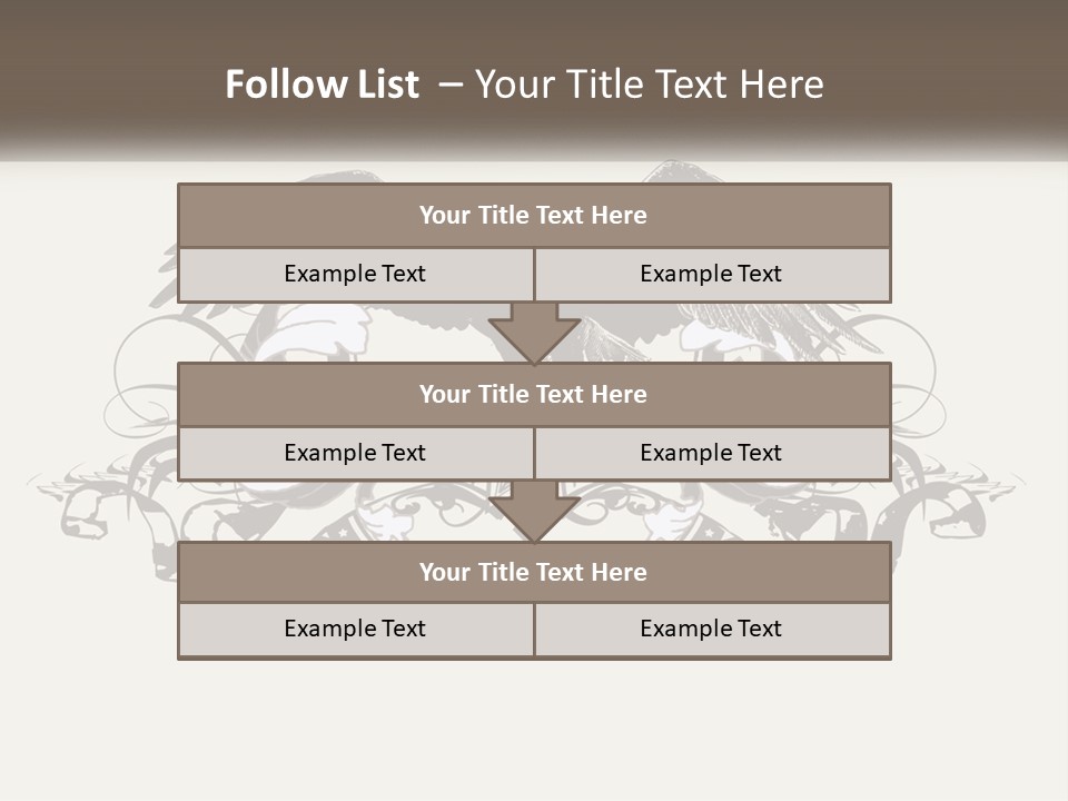 A Picture Of An Eagle With A Star On It PowerPoint Template