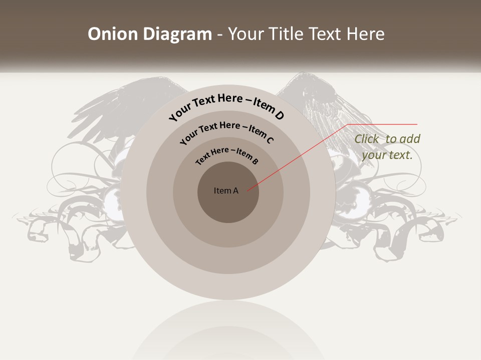 A Picture Of An Eagle With A Star On It PowerPoint Template