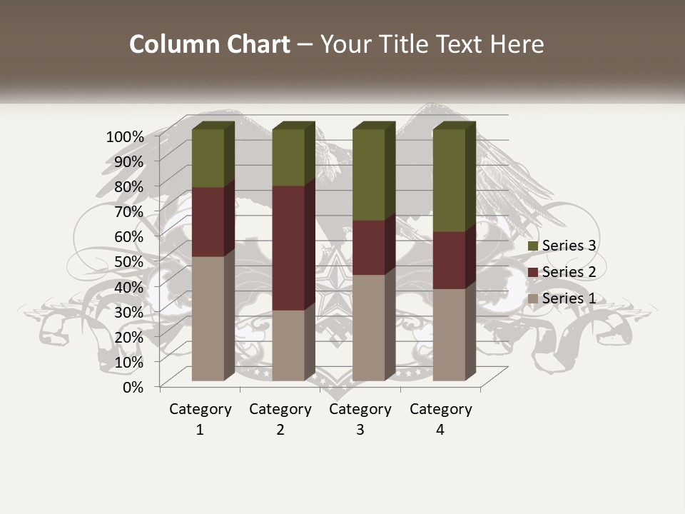 A Picture Of An Eagle With A Star On It PowerPoint Template
