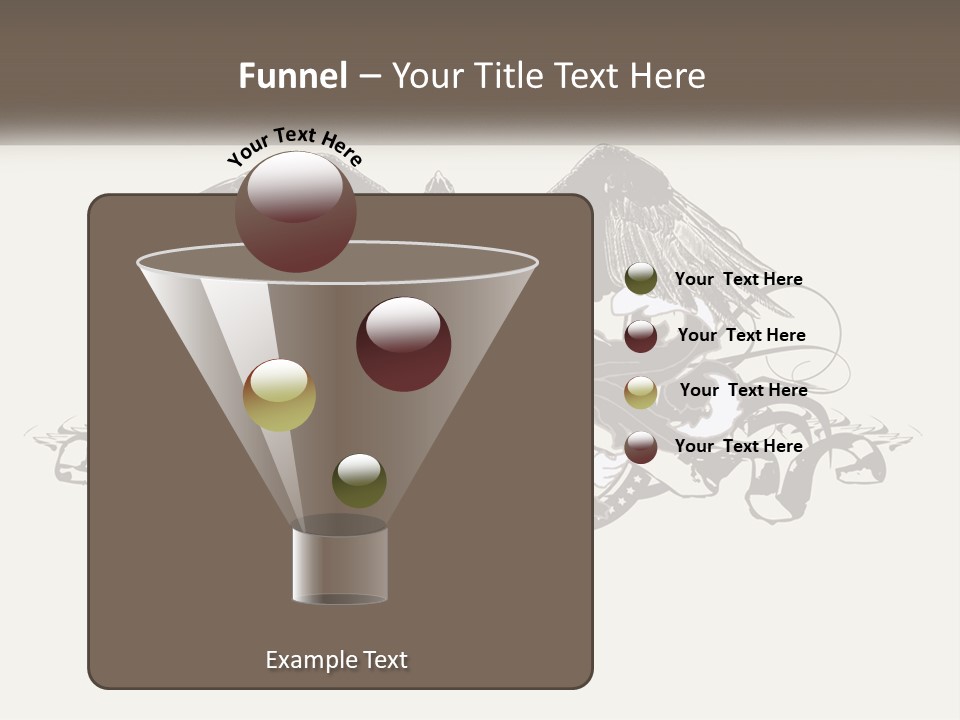 A Picture Of An Eagle With A Star On It PowerPoint Template